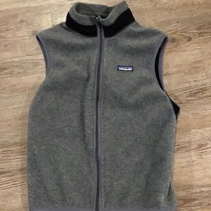 Patagonia gray zipper vest